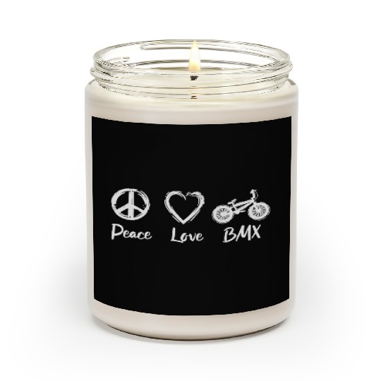 Peace Love BMX Scented Candles