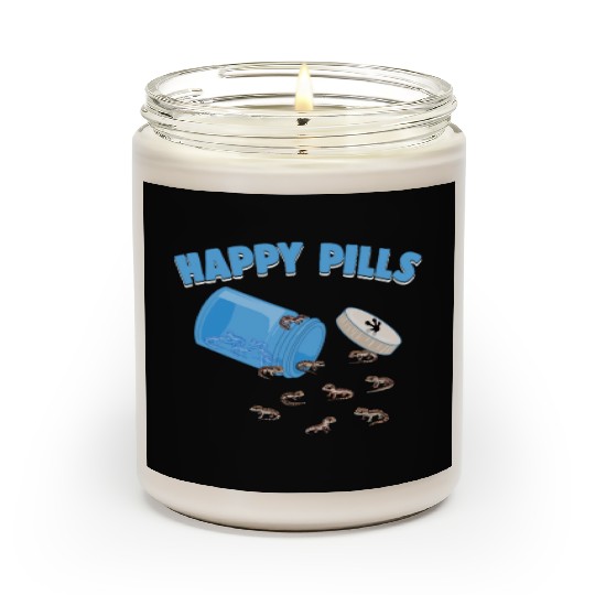 Happy Pills Lizards Funny African Fat-Tailed Gecko Scented Candles