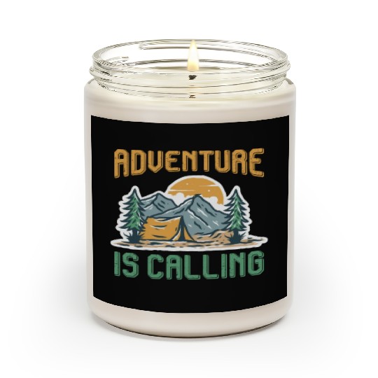 Adventure is calling Mountain lover Hiking Scented Candles