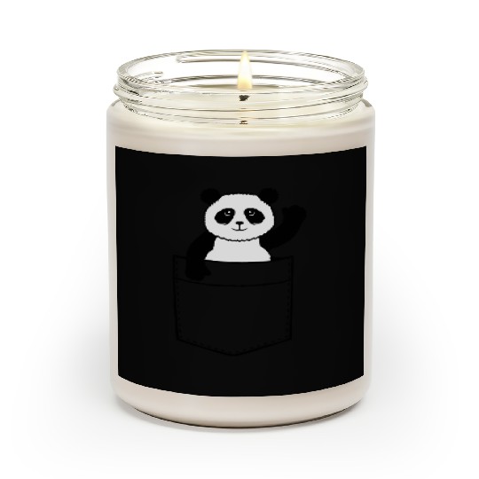 Travel Chest Bag Panda Bear Waving Friendly Scented Candles