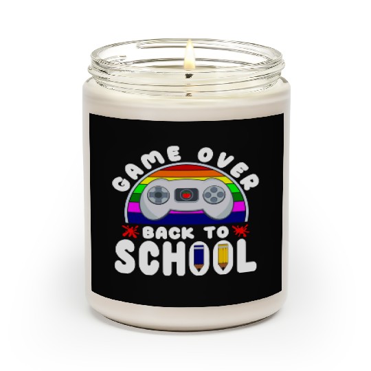 Funny Game Over Kids Student Back To School Scented Candles
