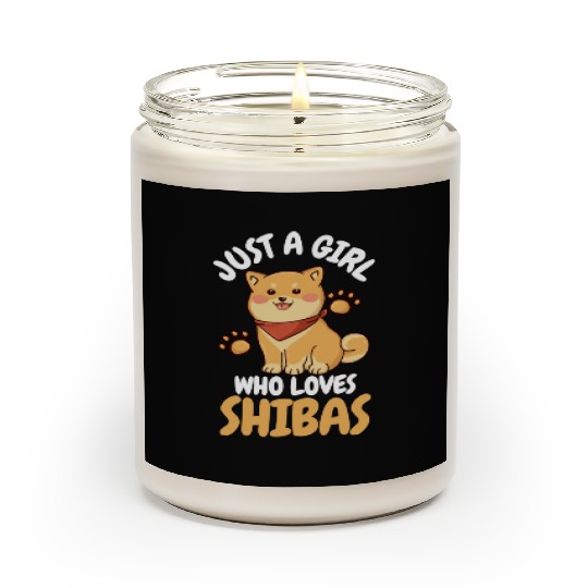 Shiba Inu Dog Lover Kawaii Scented Candles