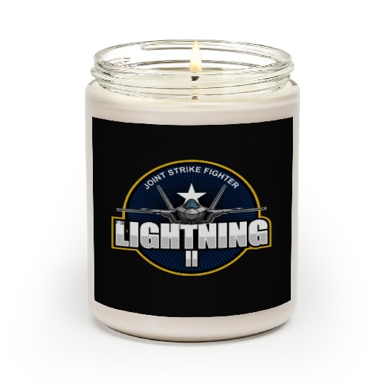 F35 Lightning 2 Patch Small logo red Scented Candles