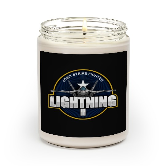 F35 Lightning 2 Patch Small logo red Scented Candles