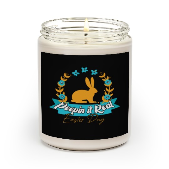 Peepin It Happy Easter Bunny Egg For Funny Easter Scented Candles