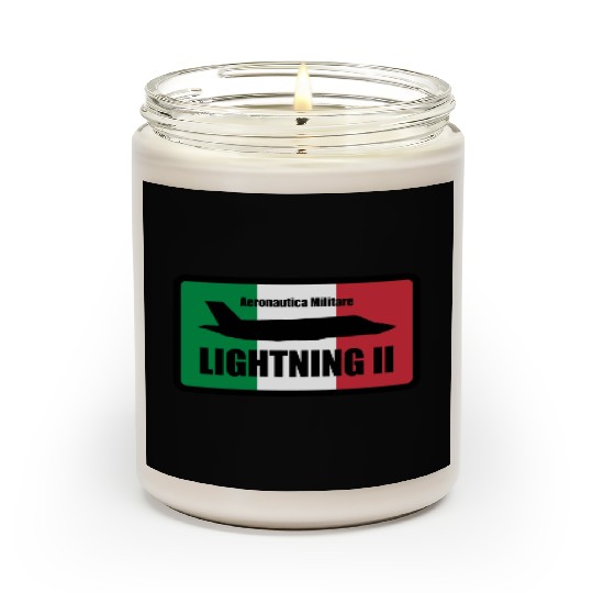 Italian F35 Lightning Small logo trending Scented Candles