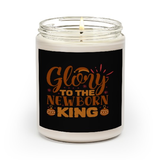 Glory To The Newborn King Scented Candles