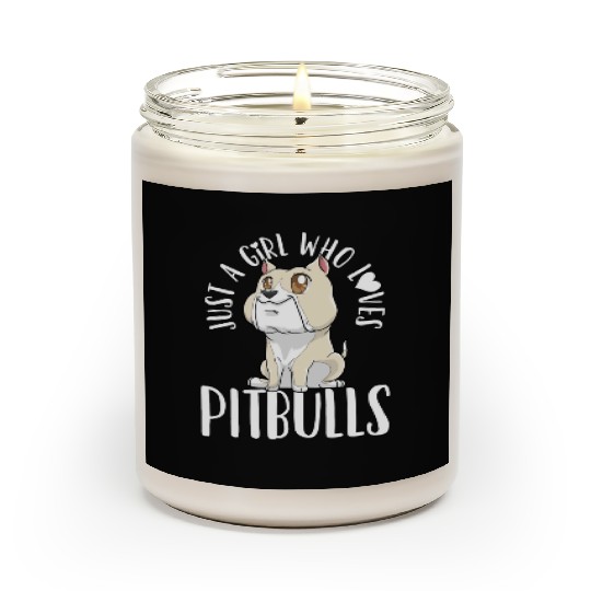 Pitbull Dog Lover Kawaii Scented Candles