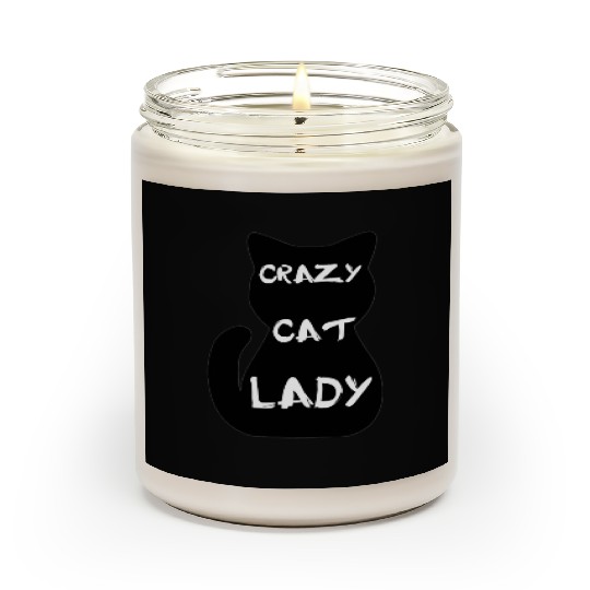 Crazy cat lady Scented Candles