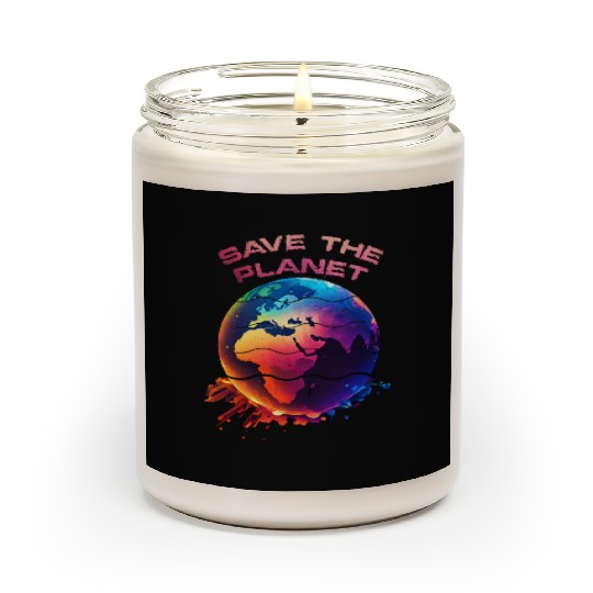 Save the Planet Nature Environment Earth Scented Candles
