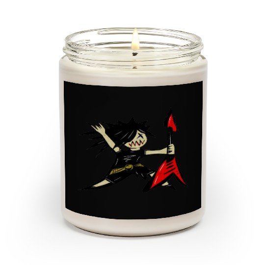 Cartoon Guy Electric guitar Forever Heavy Metal Scented Candles