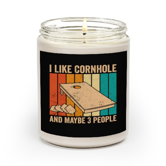 Funny Cornhole Retro Scented Candles