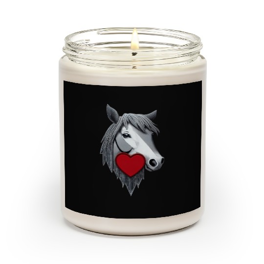 Horse with a heart Scented Candles