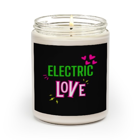 Electric Love in Neon Colors: Romance and Fun! Scented Candles
