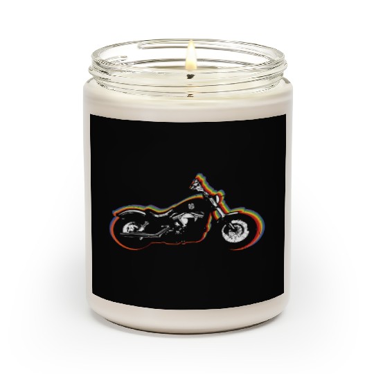 Motorcycle Gay LGBTQ Rainbow LGBT Pride Month Scented Candles
