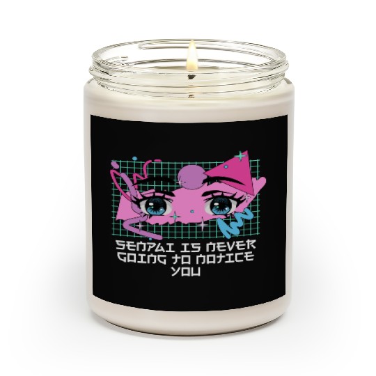 Senpai Is Never Going to Notice You Anime Funny Ma Scented Candles
