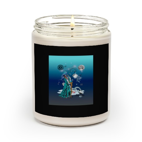 Zodiac sign Aquarius in the unique version Graphic Scented Candles