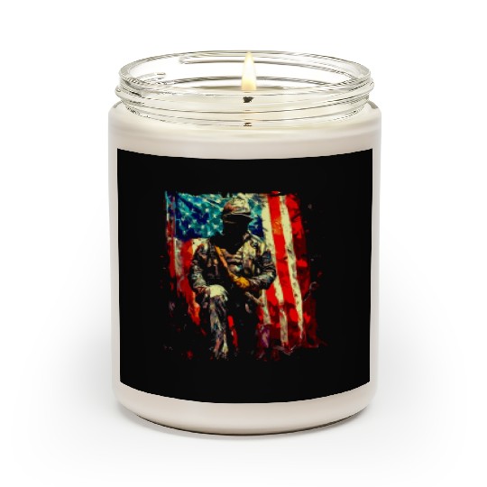 Veteran American Soldier Scented Candles