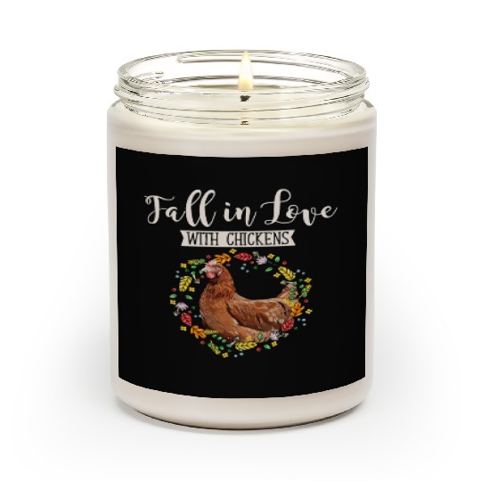 Women Chicken Lover Fall Autumn Farmer170 Scented Candles