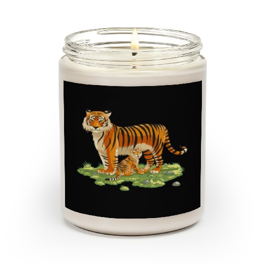 Mother And Son Tiger Scented Candles