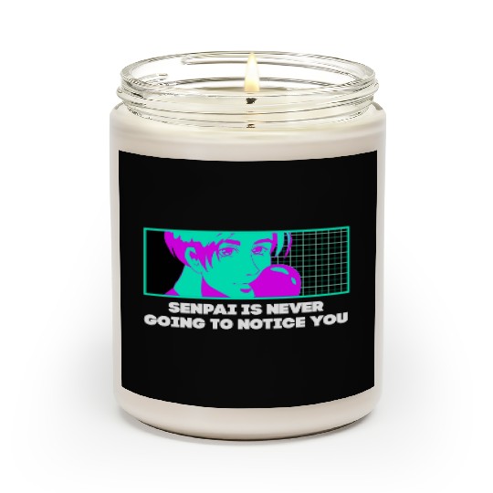 Senpai Is Never Going to Notice You Anime Funny Ma Scented Candles