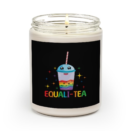 Equality Tea Gay LGBTQ Rainbow LGBT Pride Month Scented Candles