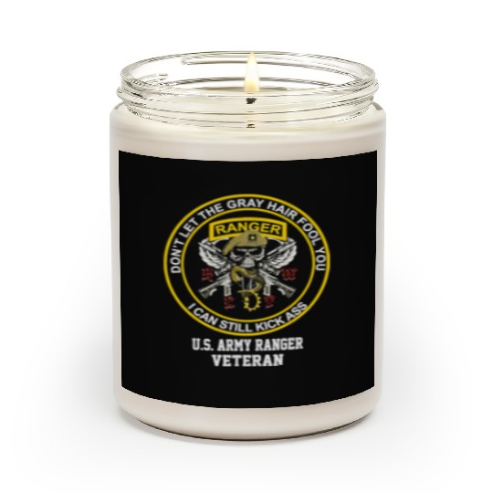 Funny Retired US Army Ranger Veteran USA Military Scented Candles