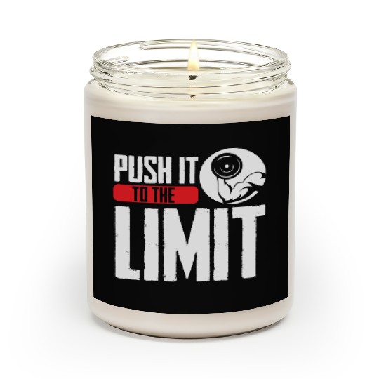 Push It To The Limit Workout Weightlifting Gym Scented Candles
