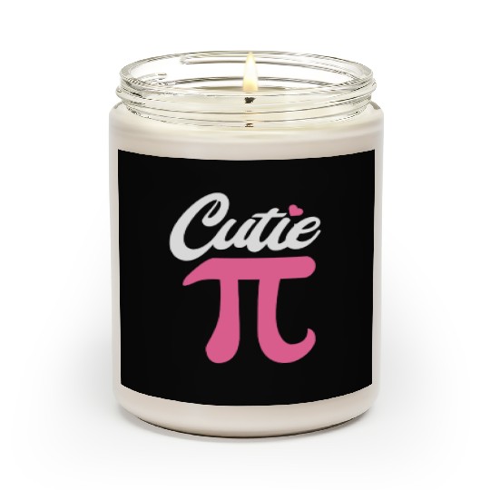 Funny Pi Symbol Cutie Pie National Pi Day Math Tea Scented Candles