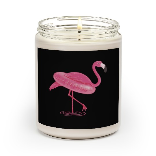 Flamingo Swimming Circle Scented Candles