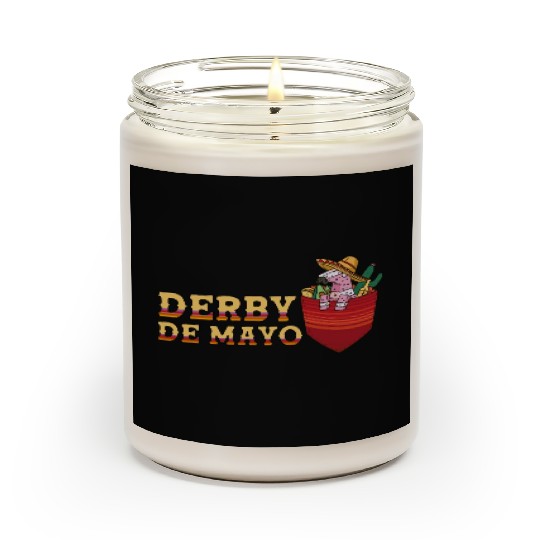 Derby de Mayo Horse Race Mexico Pinata Mexican Scented Candles