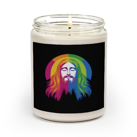 Rainbow Jesus: Embrace Love, Faith, and LGBTQ Scented Candles