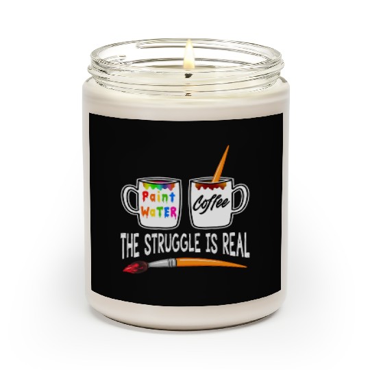 Funny Art Teacher Painter Artist Paint Mug Coffee Scented Candles