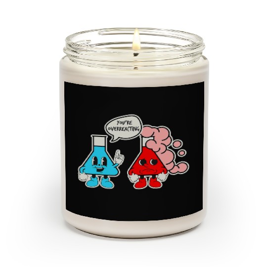 Science Teacher Funny Chemistry Nerd Retro Chemist Scented Candles