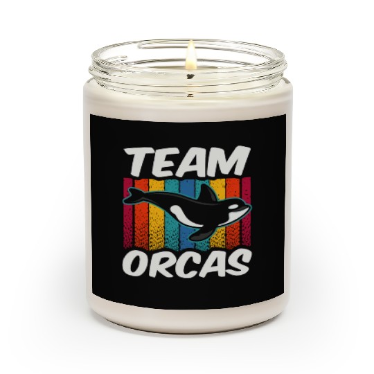 Team Orcas Orca Protect Whale Sea Scented Candles