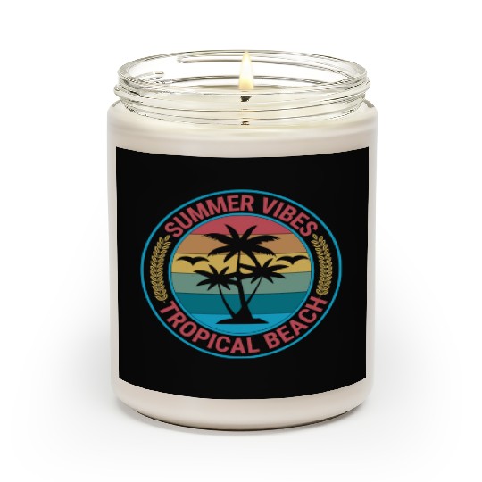 summer Scented Candles design, fashionable summer disign