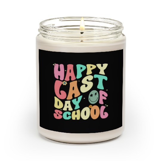 Groovy Happy Last Day of School Teacher Student Scented Candles