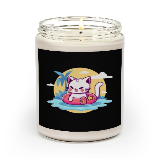 Beachside Kitty - Cat Vacation Scented Candles