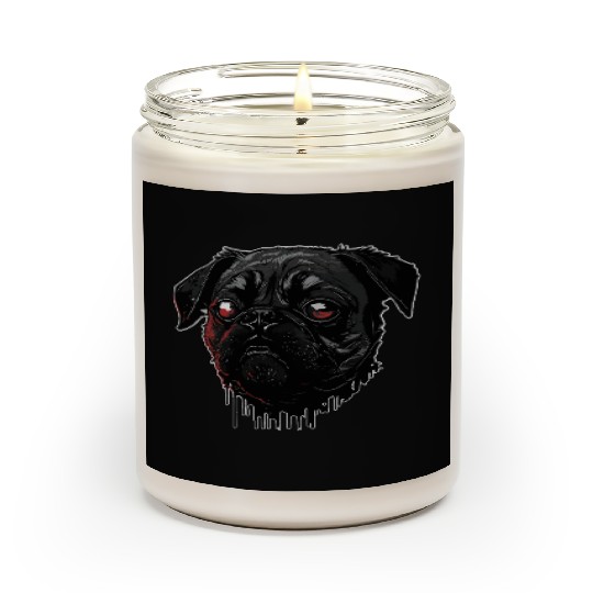 scary Pug Scented Candles