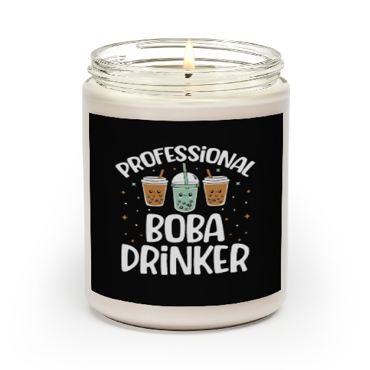 Professional Boba Drinker Bubble Tea Lover Korean Scented Candles