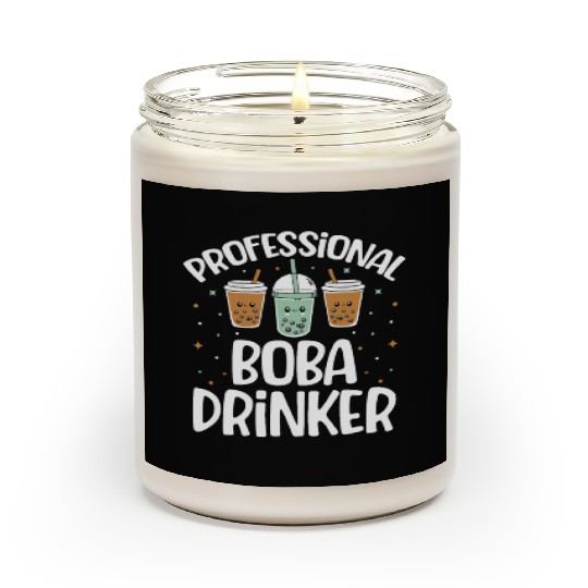 Professional Boba Drinker Bubble Tea Lover Korean Scented Candles