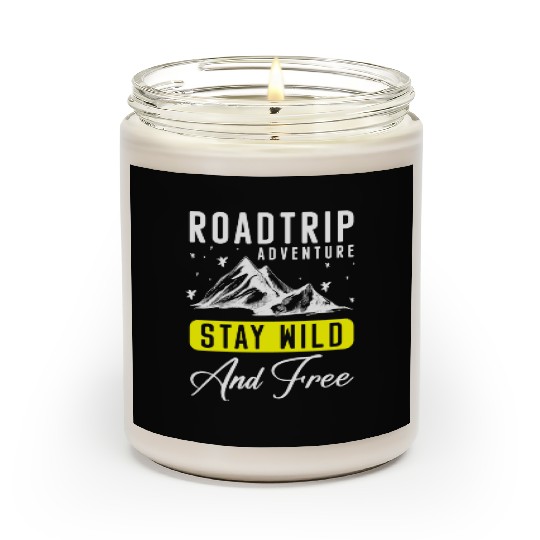 Road Trip Trip Traveller Freedom Scented Candles