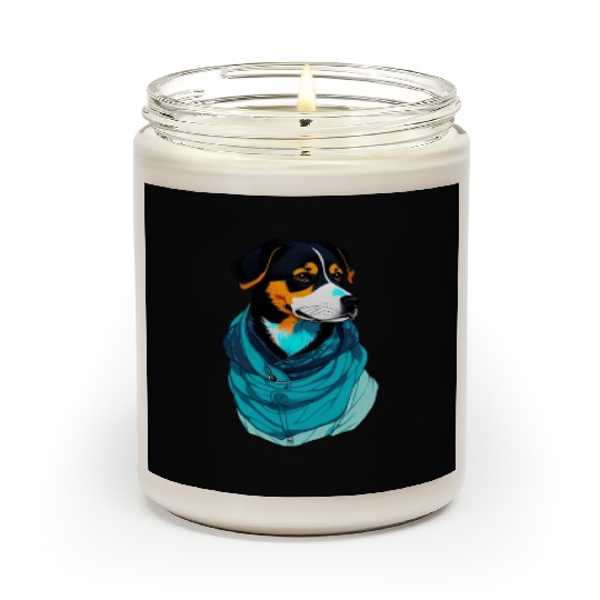 Cool dog design Scented Candles