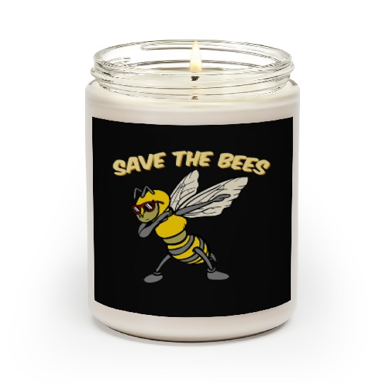Save The Bees Scented Candles Dabbing Bumblebee Bee