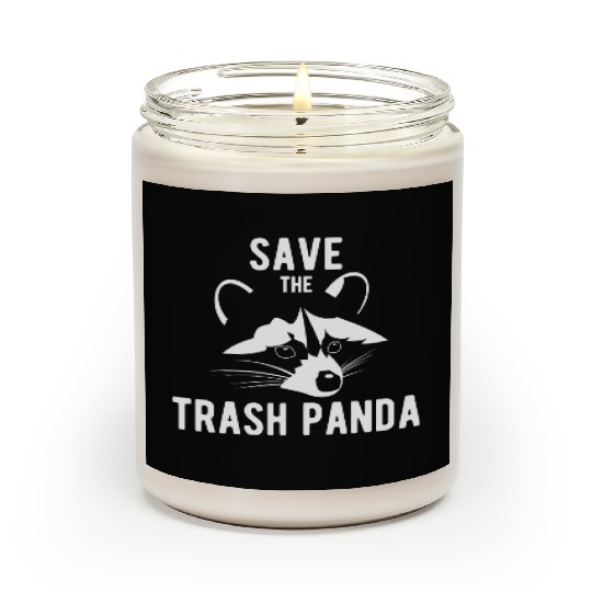Save The Trash Panda Raccoon Scented Candles