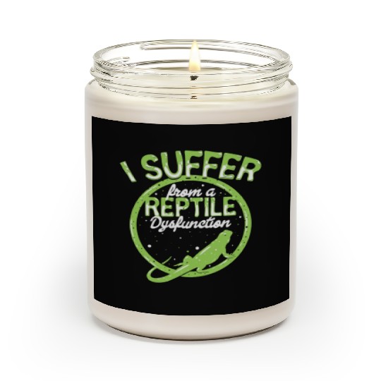 reptile dysfunction reptile lover lizard Scented Candles