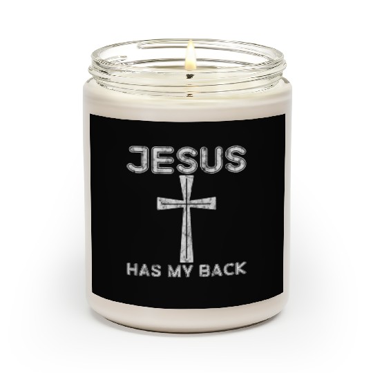 Jesus Has My Back 3 Scented Candles