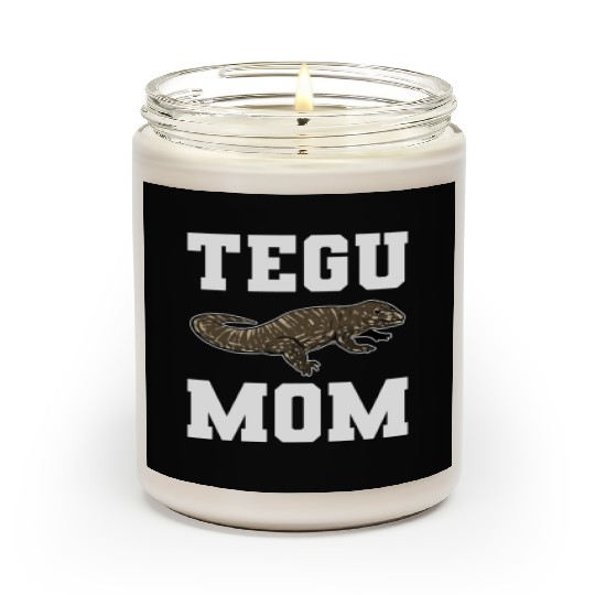 Tegu Mom Lizard Lover Reptile Keeper Animal Lover Scented Candles