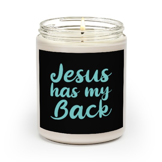 Jesus Has My Back 4 Scented Candles