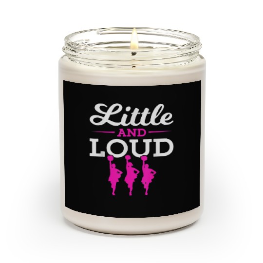 Funny Little And Loud Cheerleading Girl Scented Candles